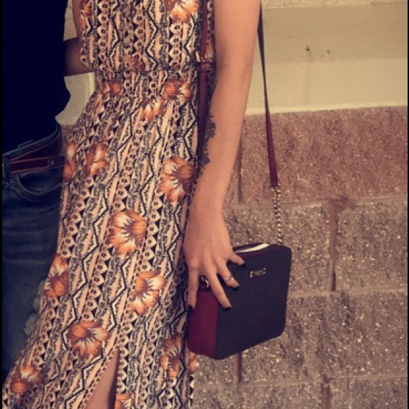 Michael Kors jet limited burgundy set crossbody + burgundy edition wristlet - Picture 2 of 7